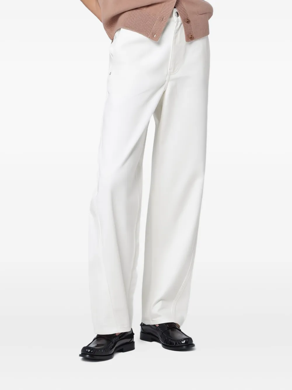 Maison Kitsuné Boyfriend Jeans In White