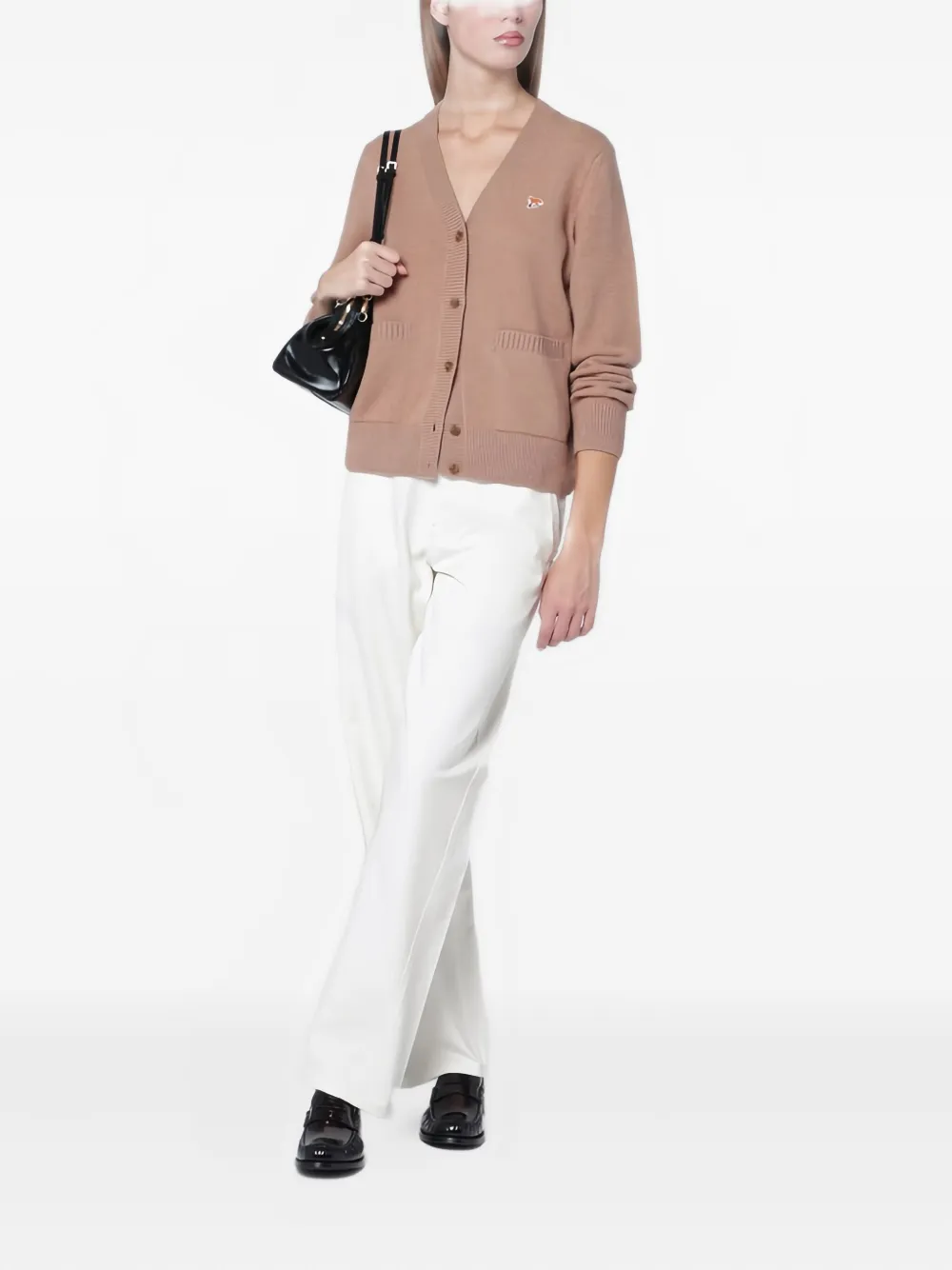 Maison Kitsuné Boyfriend Jeans In White