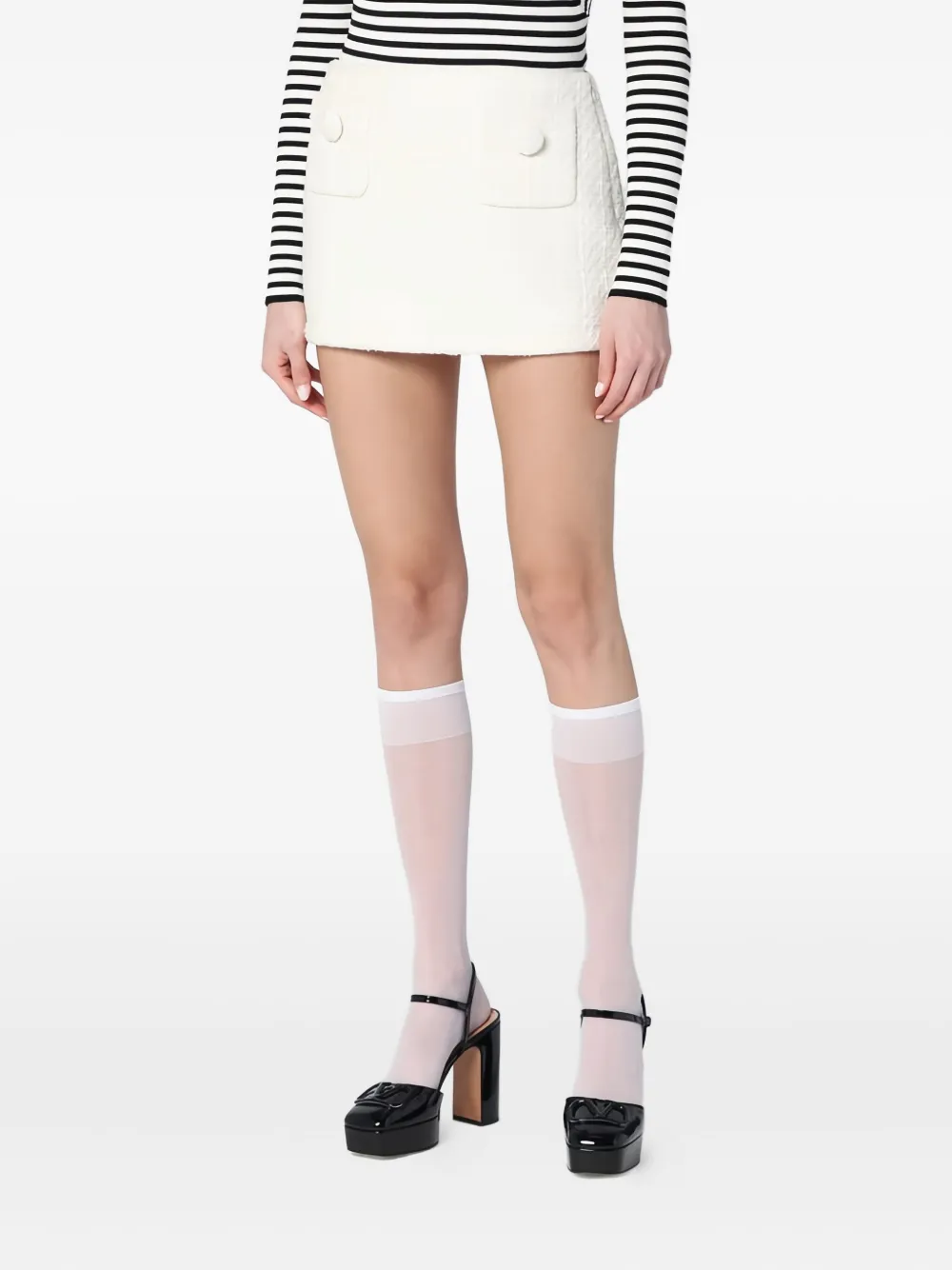  Marc Jacobs Pocket Mini Skirt - Neutrals 
