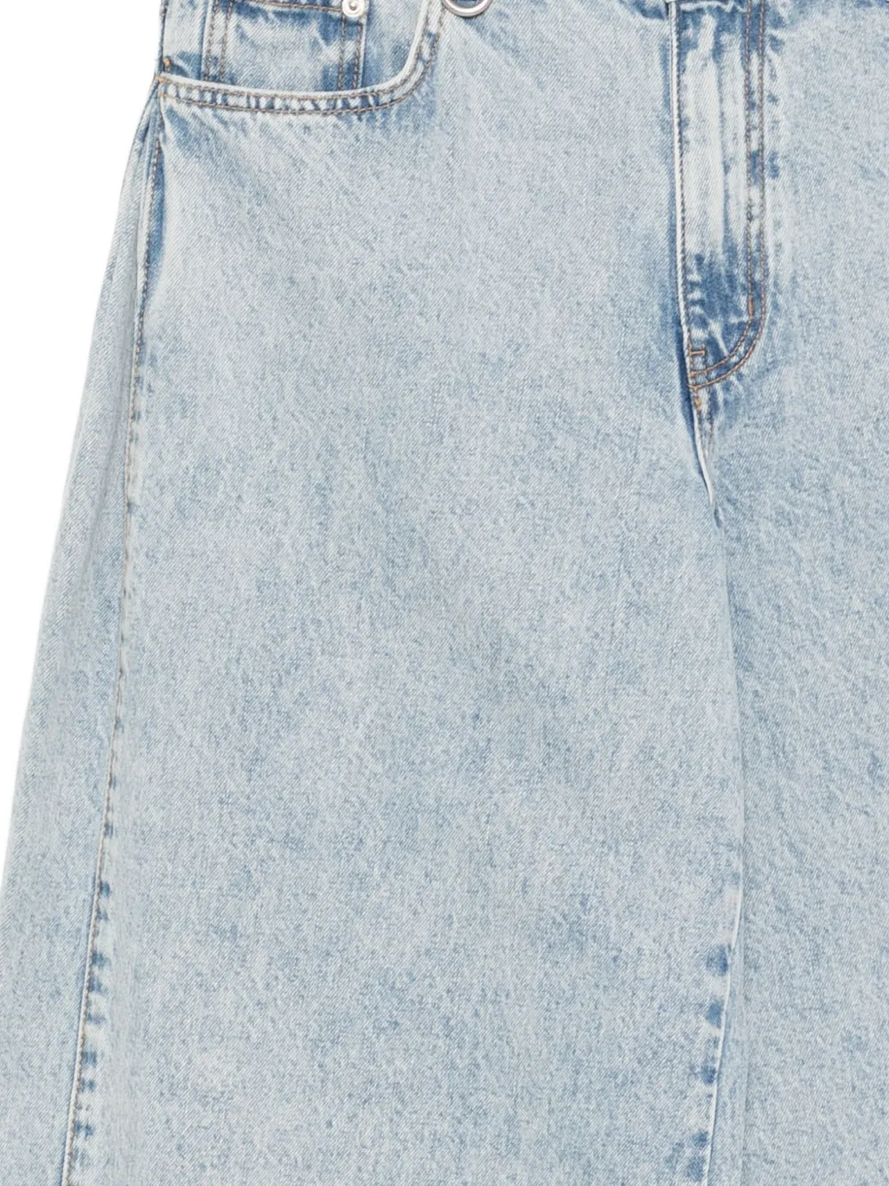 We11done Denim broek met plooi Blauw