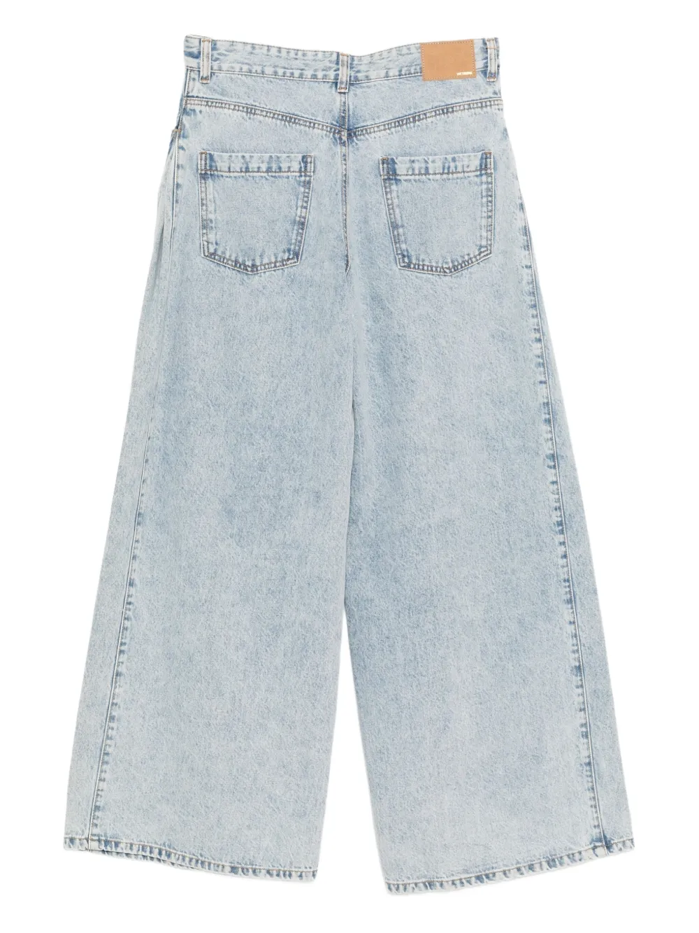 We11done Denim broek met plooi - Blauw