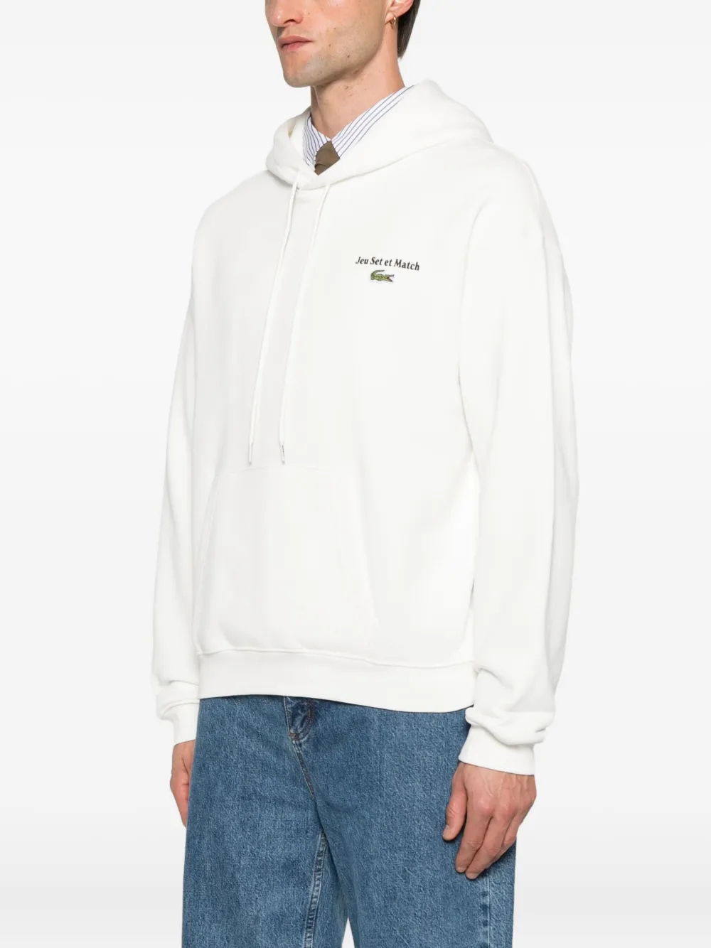 Lacoste Hoodie met grafische print Wit