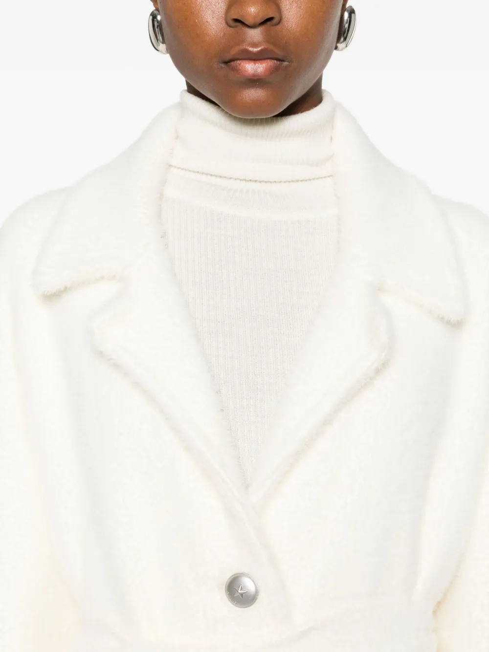 PINKO Jas met ceintuur Wit