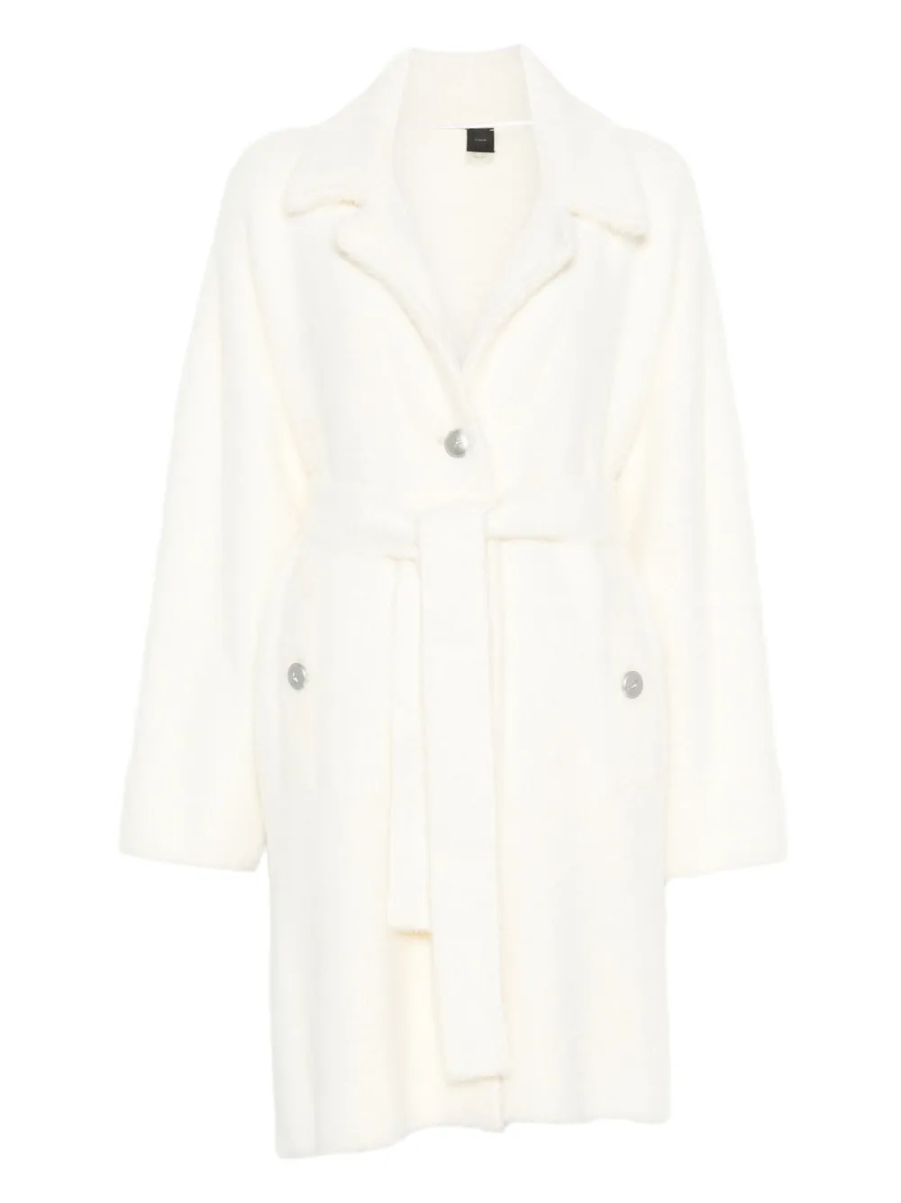 PINKO belted coat - Bianco