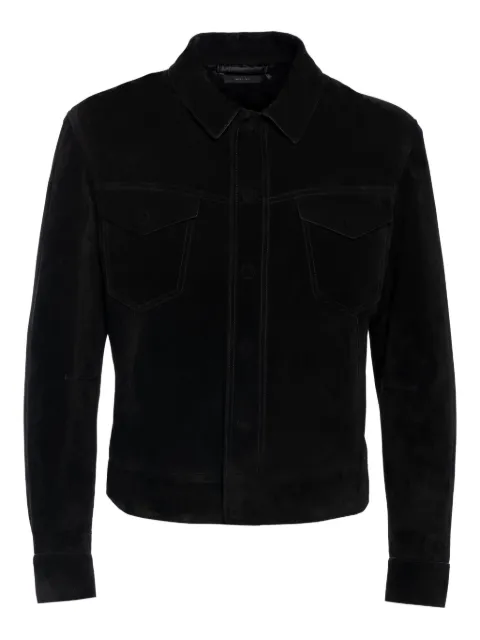 TOM FORD chest-pocket leather shirt