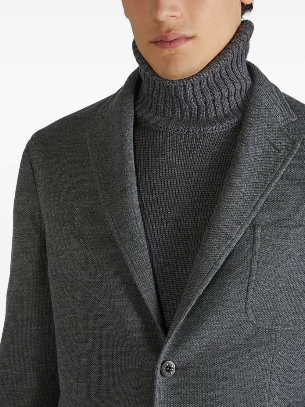 双纽扣西装夹克