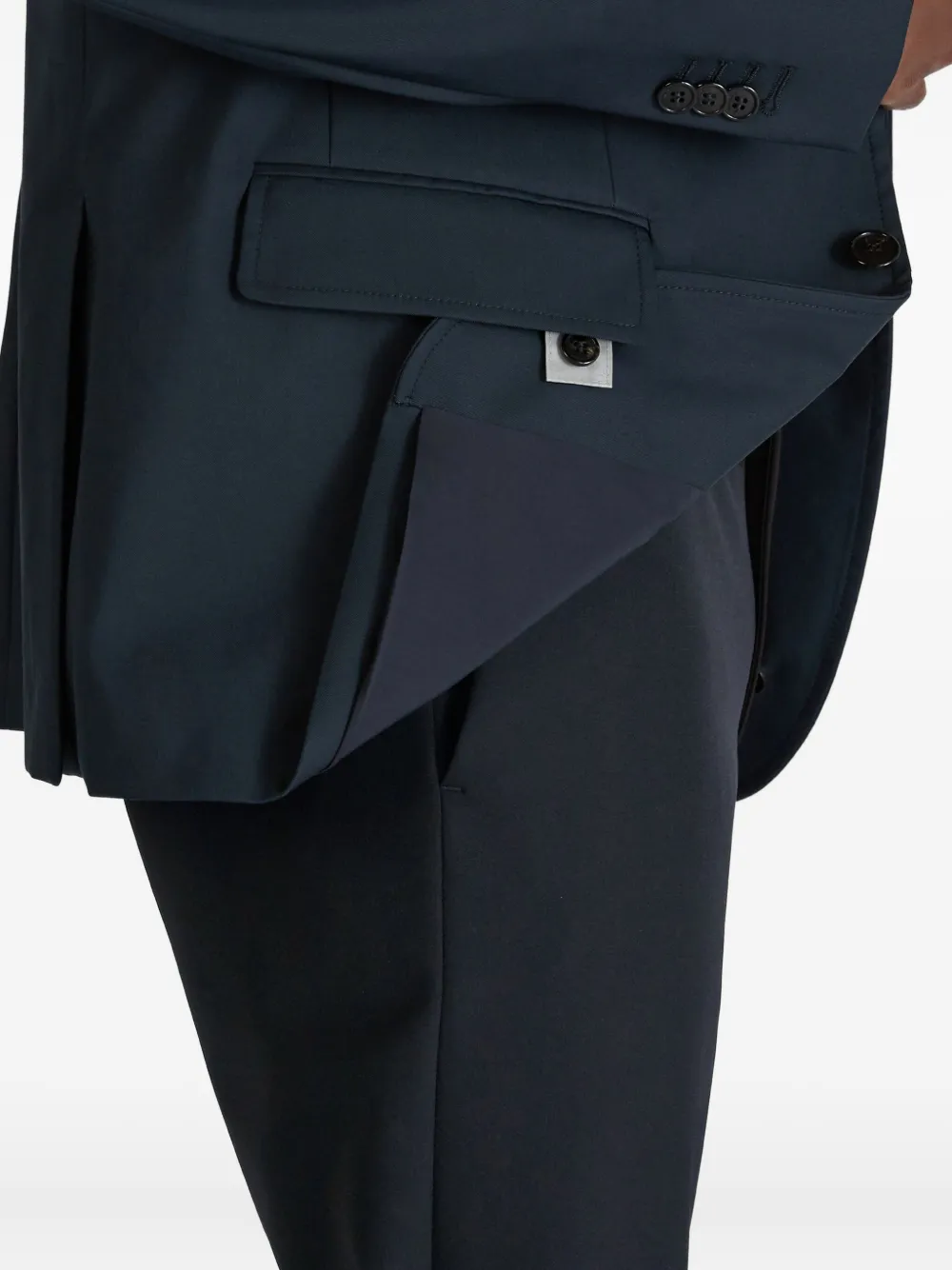 Incotex Blazer met klepzak Blauw