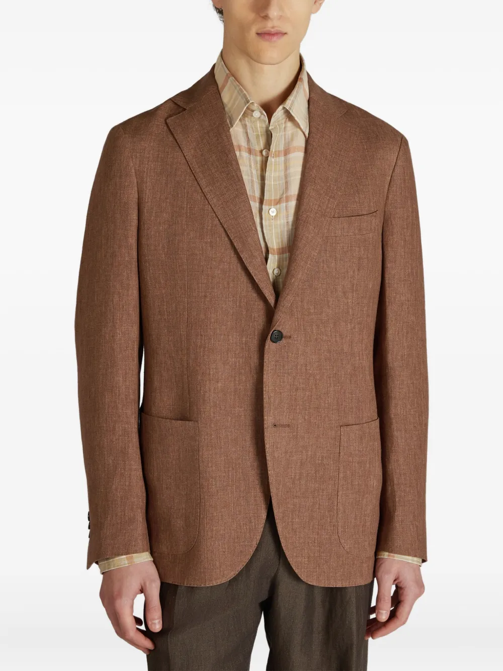 Incotex Linnen jack Bruin