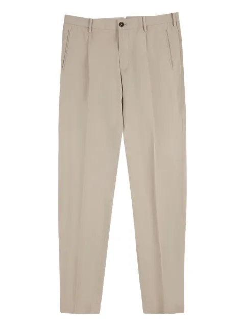 slowear pleated cotton trousers