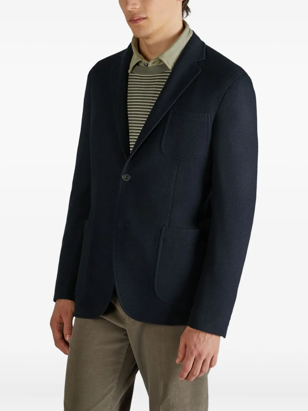 Montedoro Blazer met twee knopen Blauw