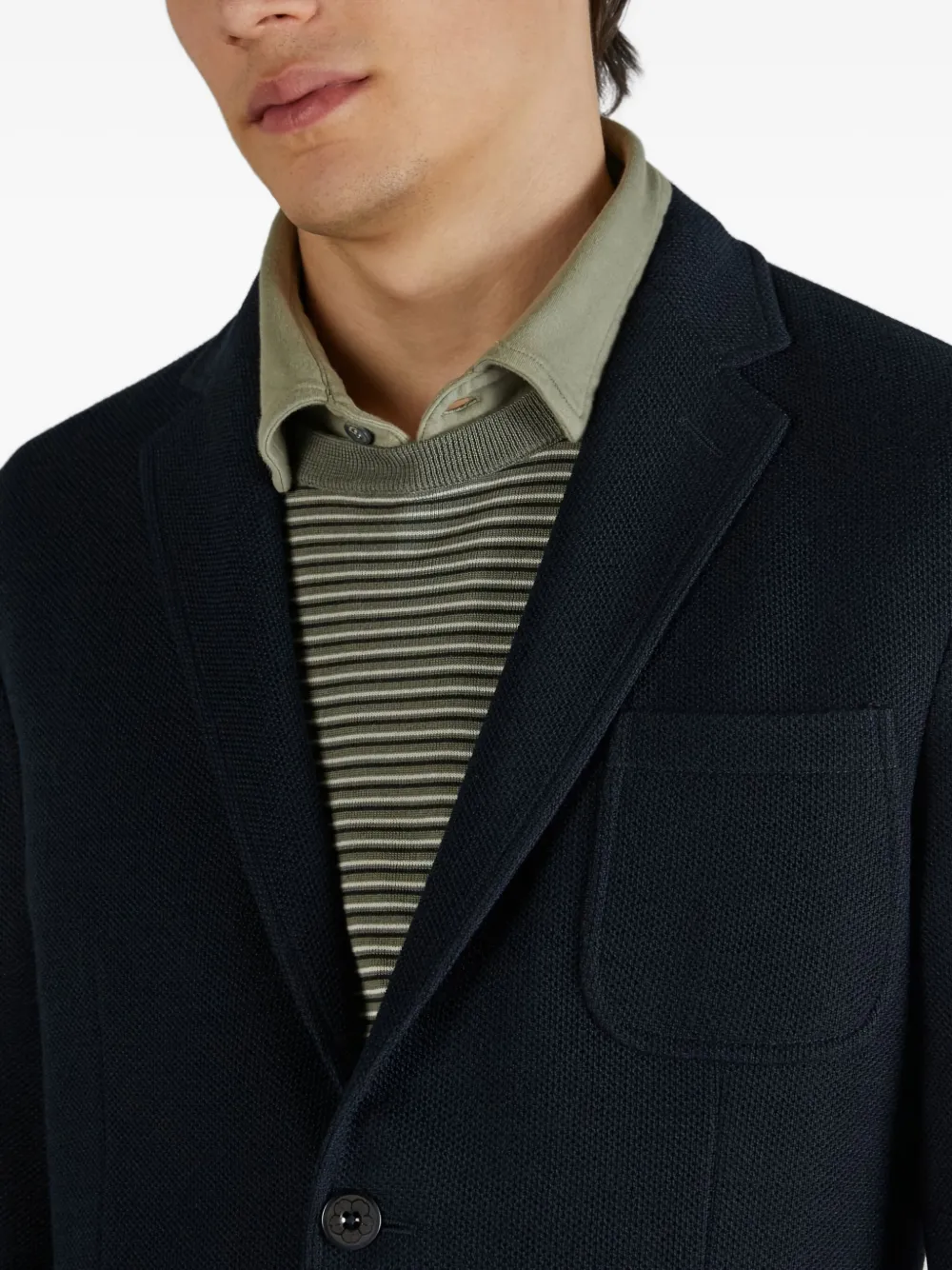 Montedoro Blazer met twee knopen Blauw