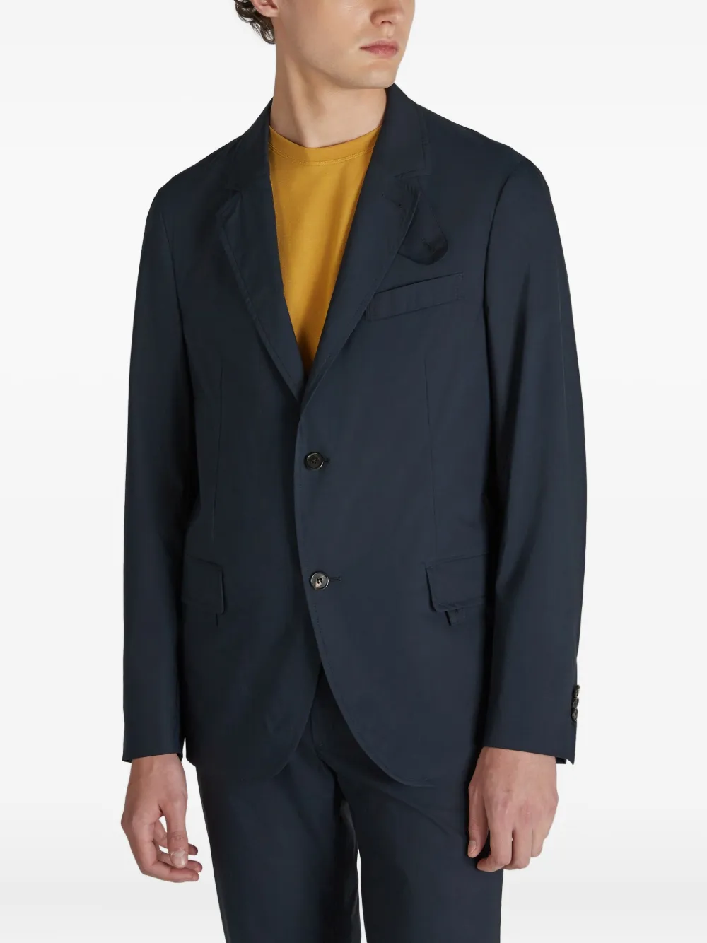 Incotex Blazer met enkele rij knopen Blauw