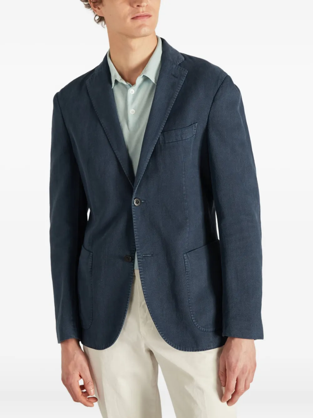 Montedoro Blazer met enkele rij knopen Blauw