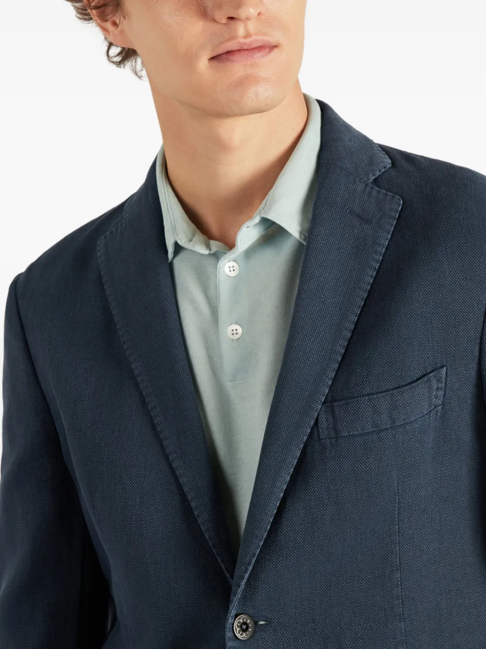 Montedoro Blazer met enkele rij knopen Blauw