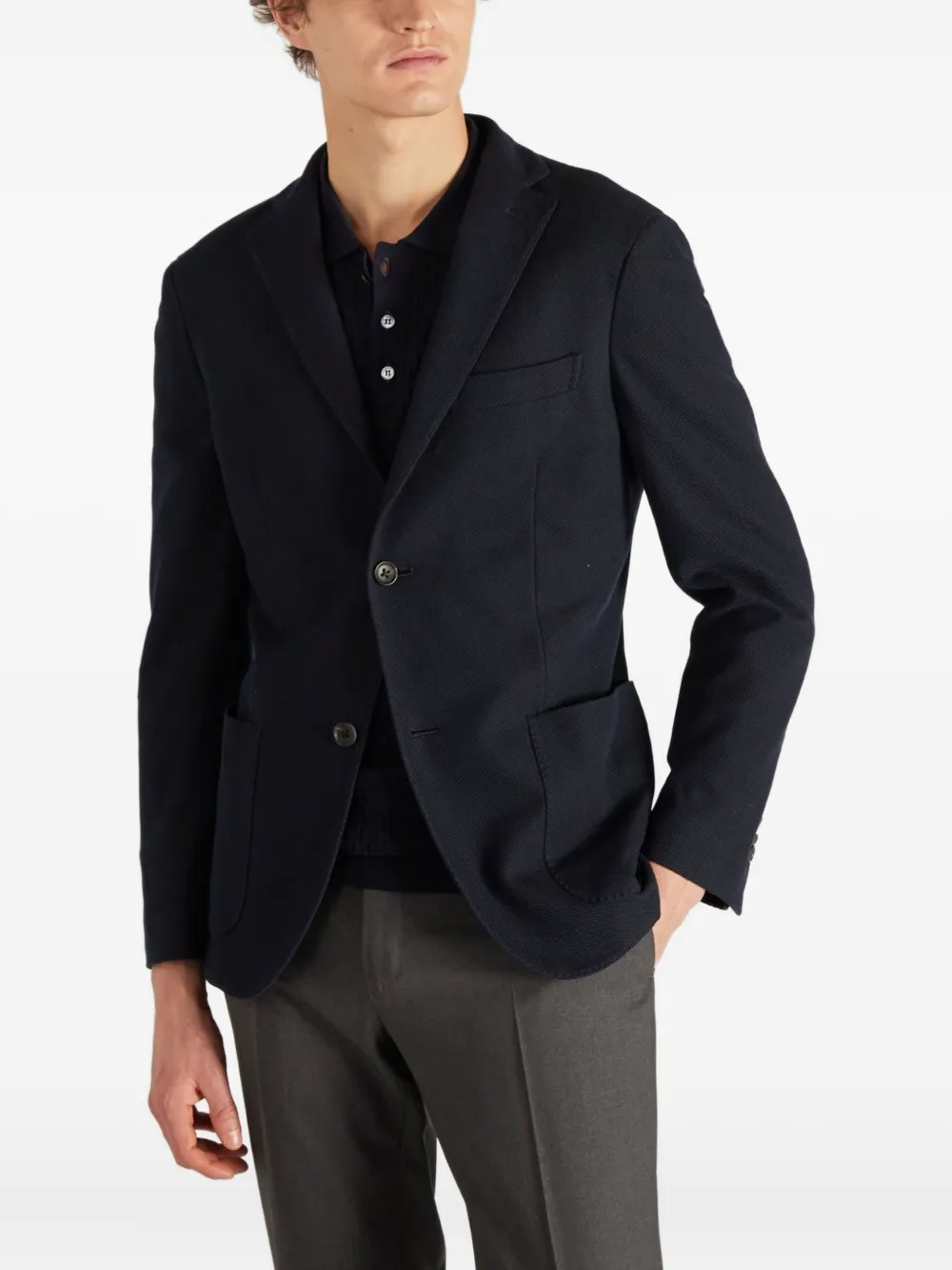 Montedoro Single-breasted Blazer In Blue