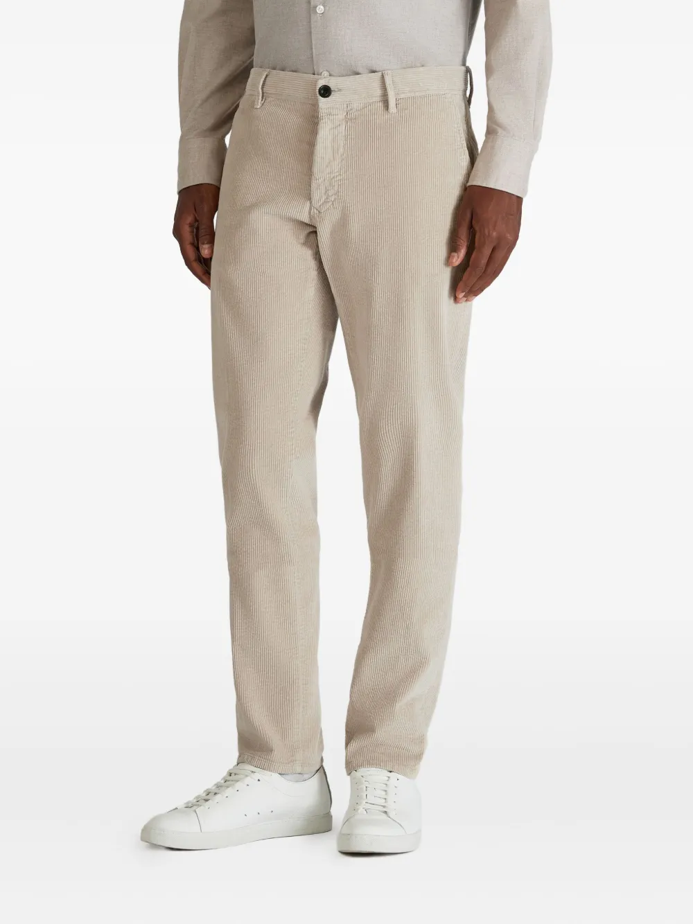 Slowear Corduroy Tapered Trousers In Brown