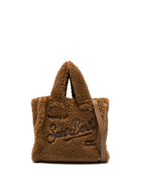 MC2 Saint Barth Kids logo-embroidered teddy bag
