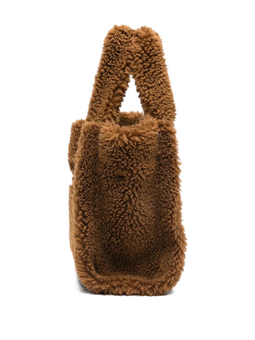 Mc2 Saint Barth Logo-embroidered Teddy Bag In Brown