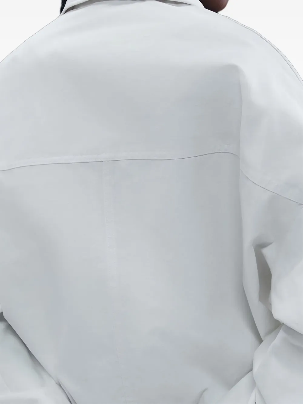 Nike Swoosh-embroidered Jacket In White