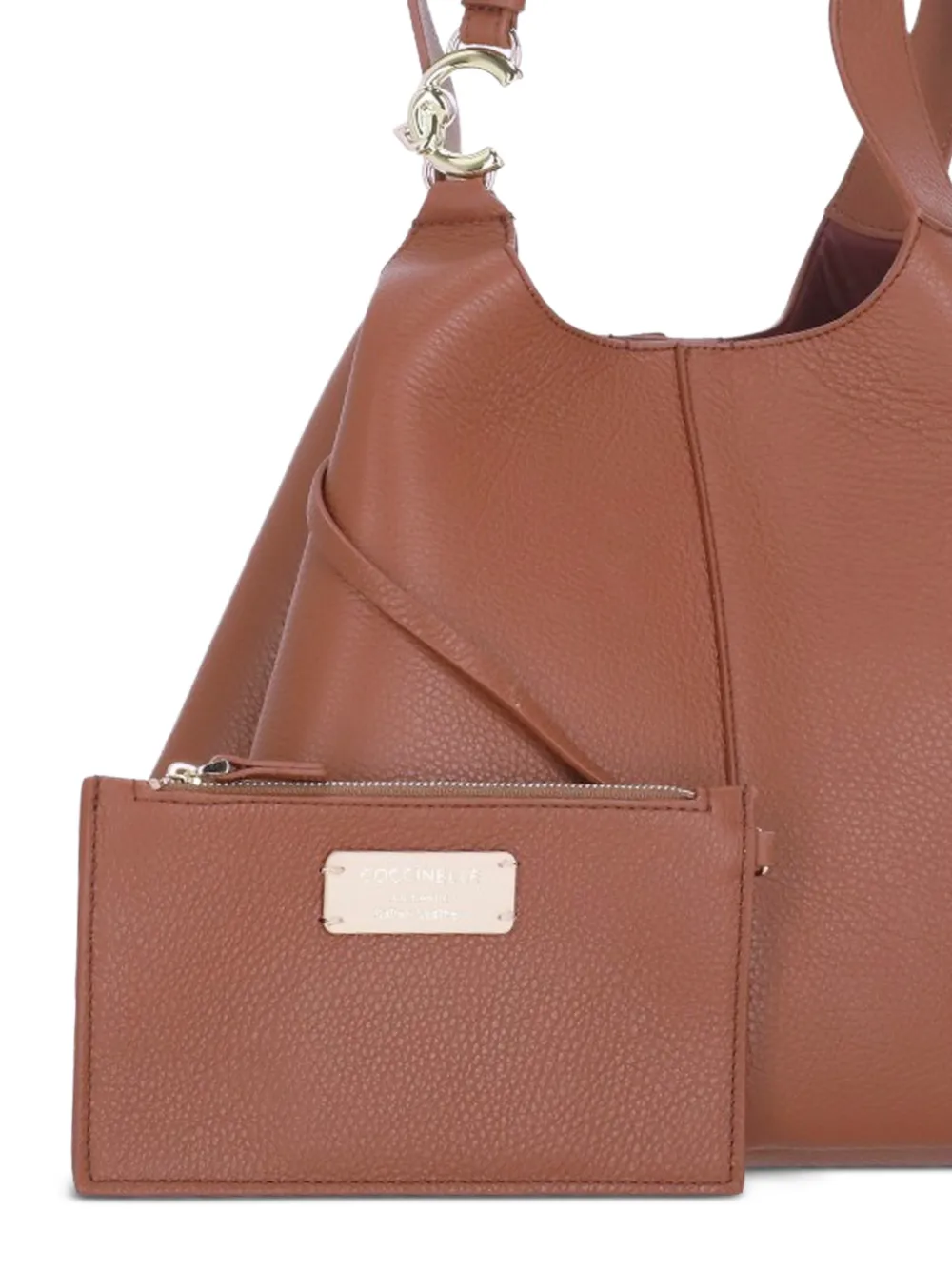 Coccinelle C-Easy leren shopper Bruin