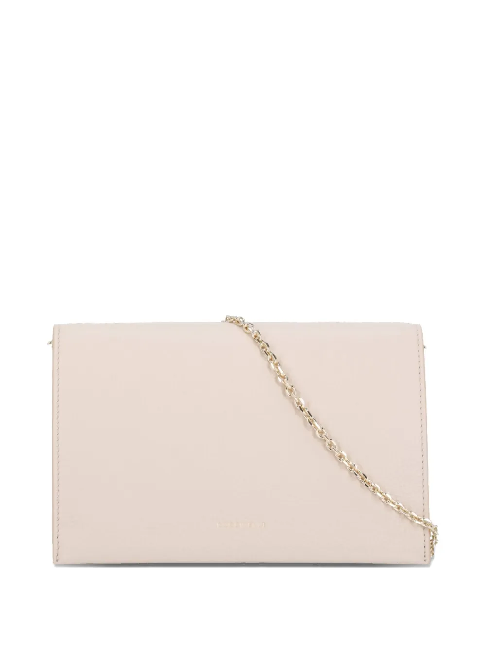 Coccinelle Small Pebbled-leather Shoulder Bag In Neutral