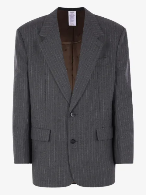 Magliano blazer a rayas diplomáticas con botones