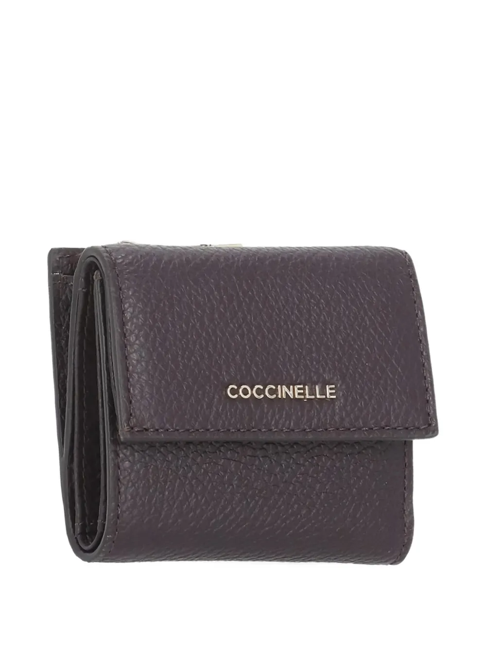 Coccinelle logo-detail leather wallet - Paars