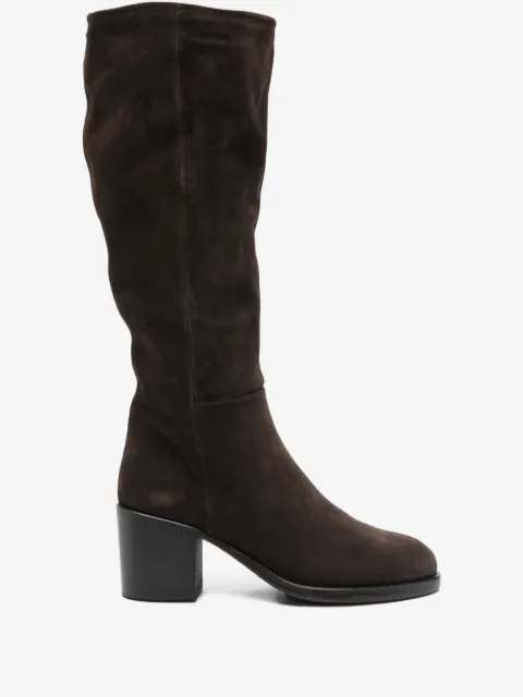 Pantanetti suede block-heel boots