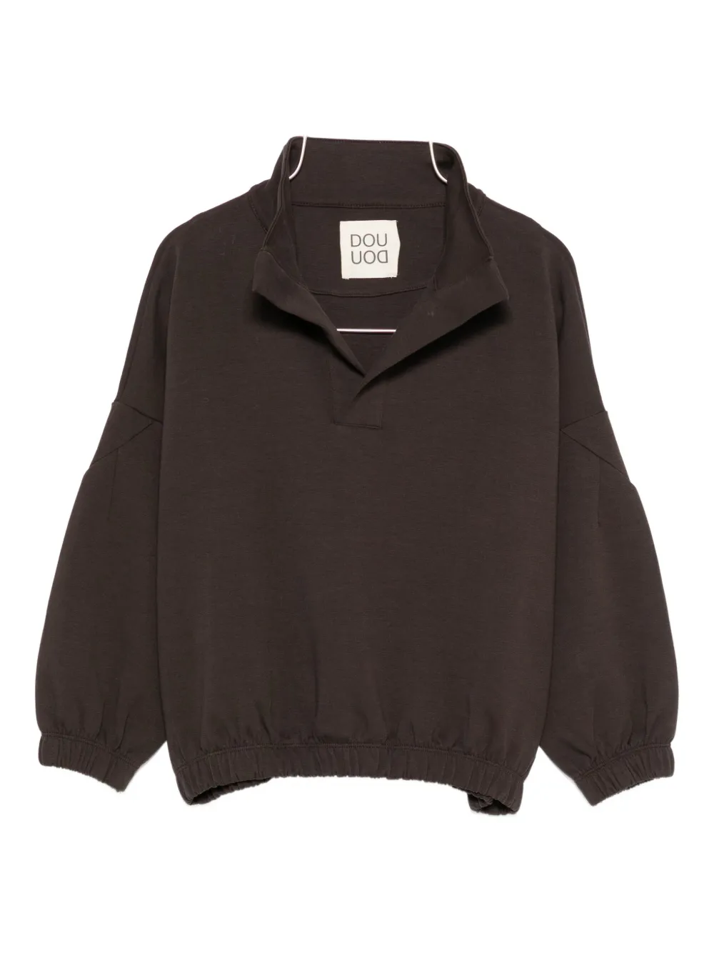 Douuod V-neck Sweatshirt In Brown