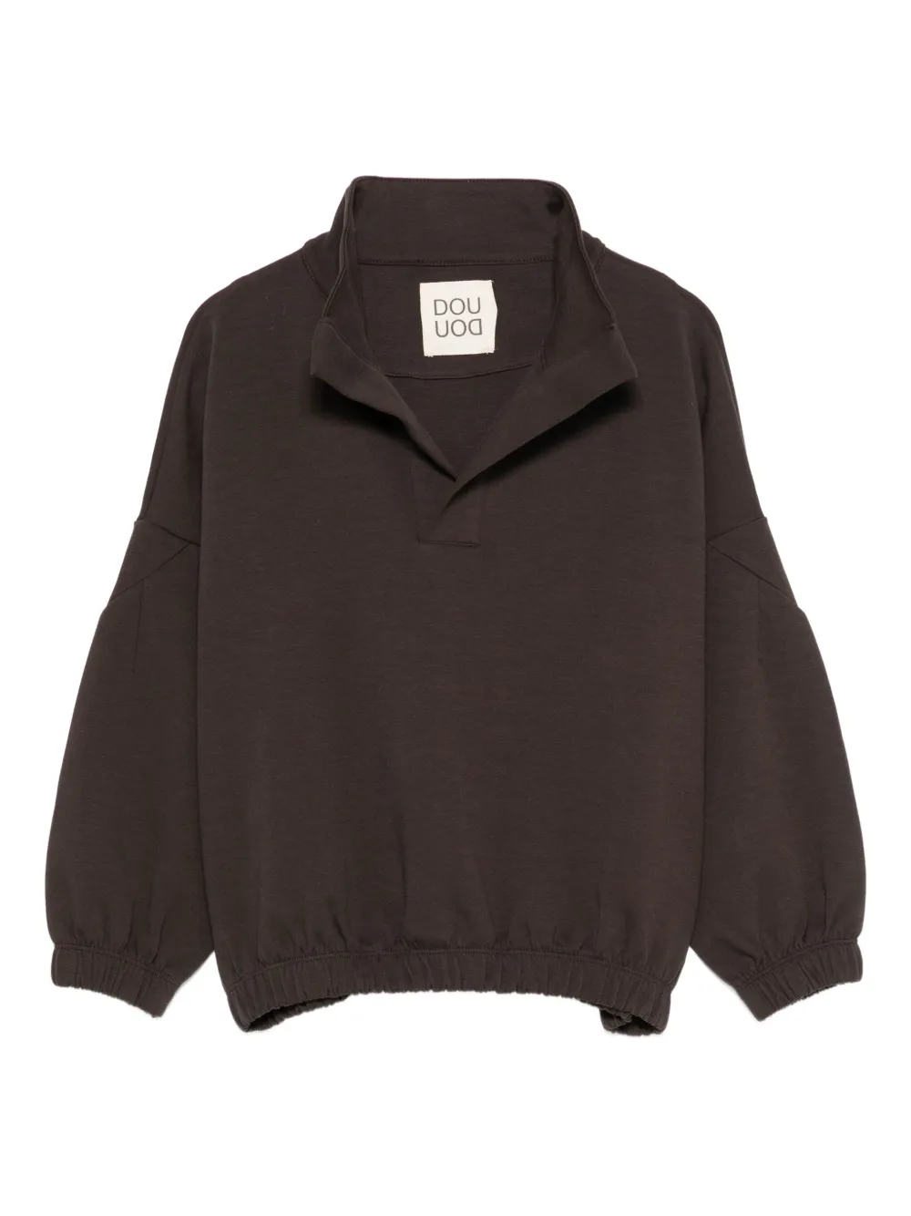Douuod Kids V-neck sweatshirt - Marrone