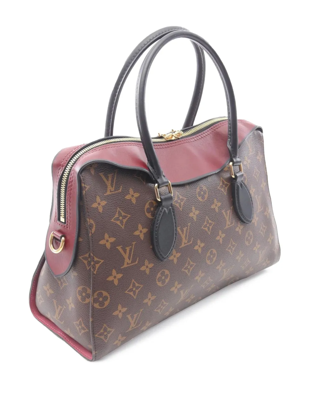 Pre-owned Louis Vuitton 2017 Monogram Tuileries Satchel In Brown