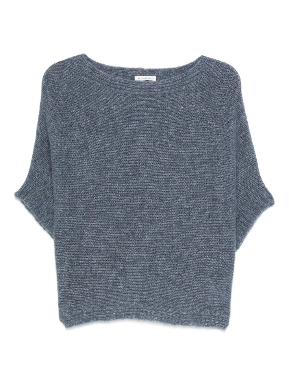 Talking Walls Alpaca Wool Jumper In Gray