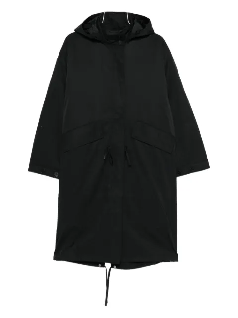 Closed hooded parka coat