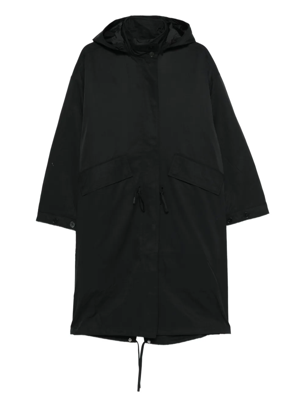 Closed Parka com capuz | Preto | Image 1