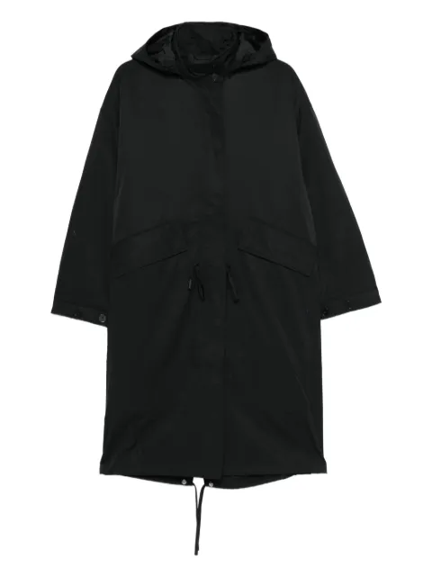 Closed hooded parka coat