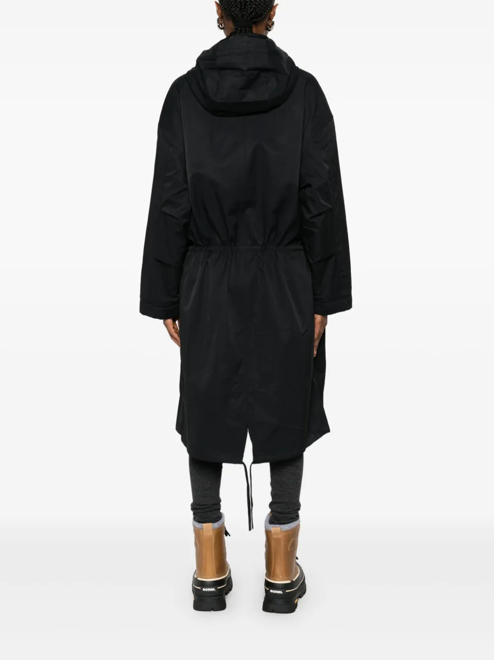 Closed Parka met capuchon Zwart