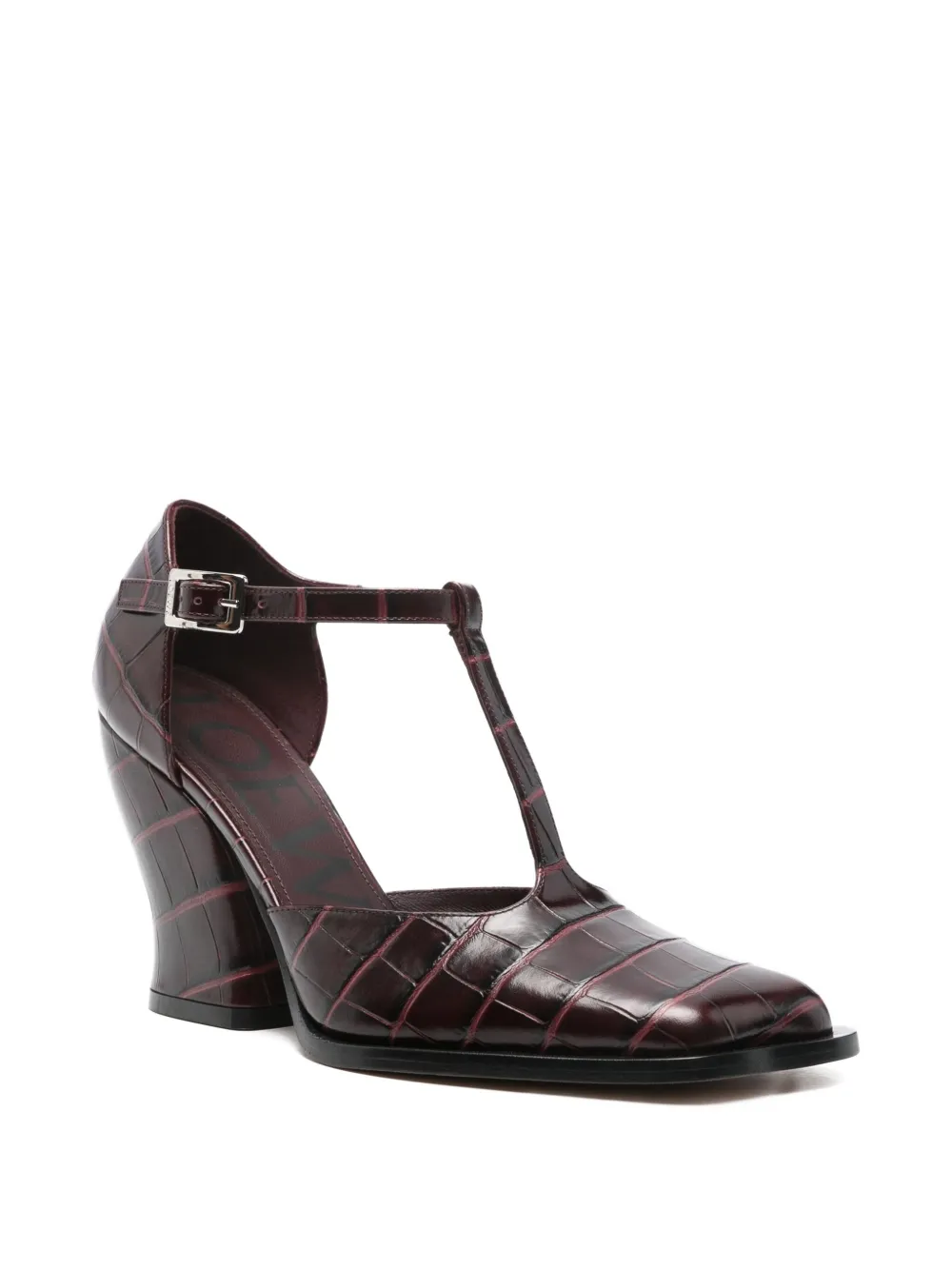 LOEWE 90 mm pumps met T-bandje Rood
