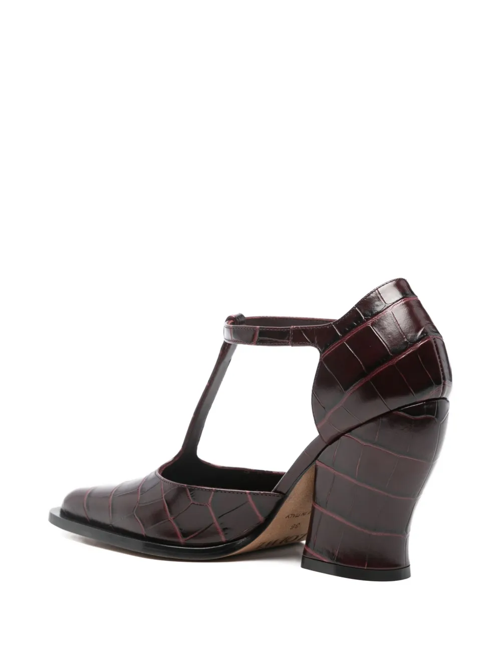 LOEWE 90 mm pumps met T-bandje Rood