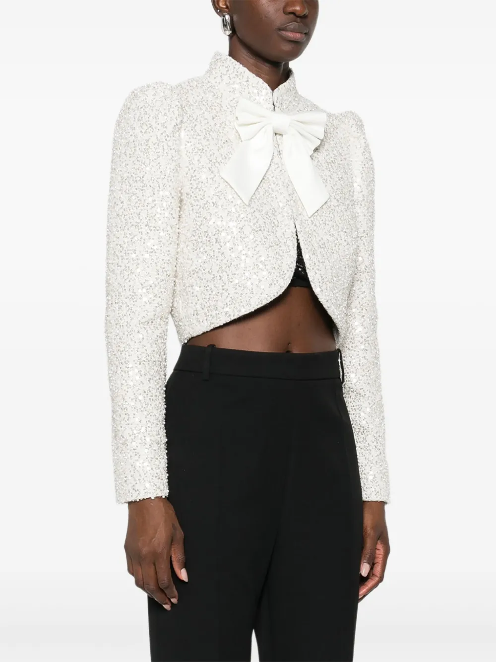 alice + olivia Ilaria verfraaid jack Wit