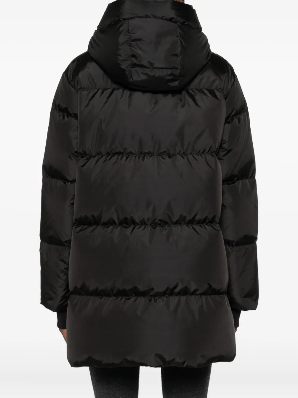 Lempelius Quilted Funnel Jacket In Black