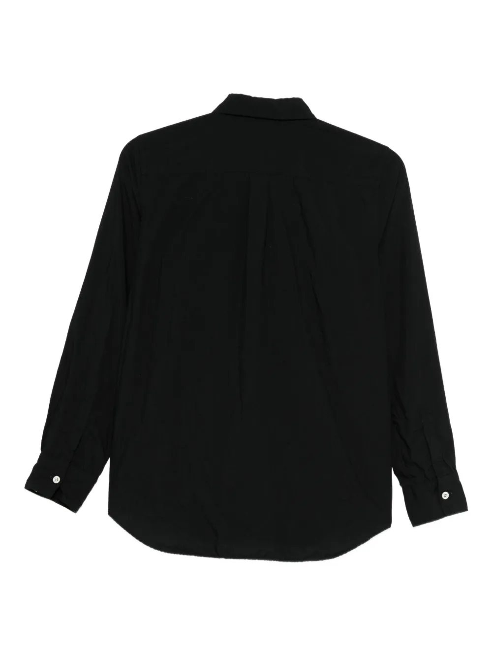 Comme Des Garçons floral-appliqué shirt - Zwart