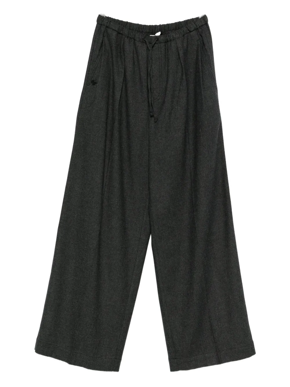 Closed Wool Blend Trousers In Black