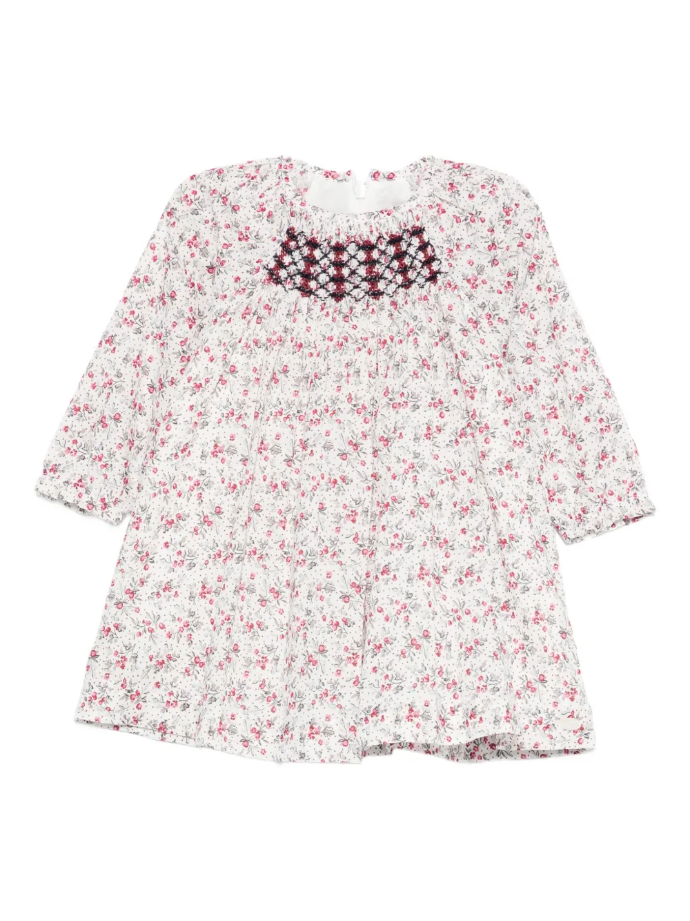 Tartine Et Chocolat Floral-print Smocked Dress In Multi