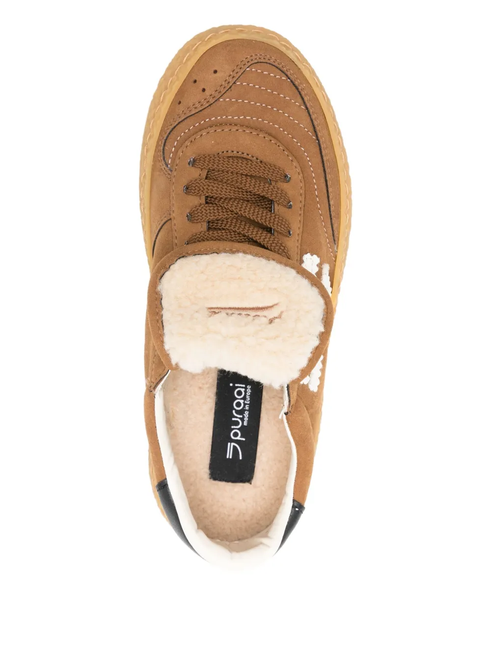 Puraai Sneakers met vlakken Bruin