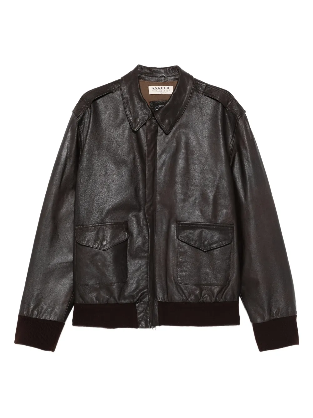 A.N.G.E.L.O. Vintage Cult Giacca in pelle anni '90 - Marrone