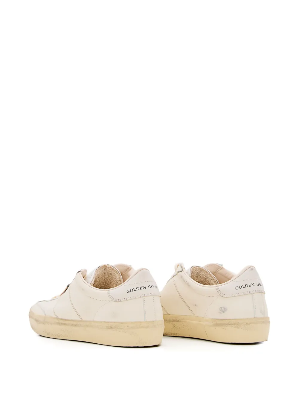 Golden Goose Soul Star Lace-up Leather Sneakers In Animal Print