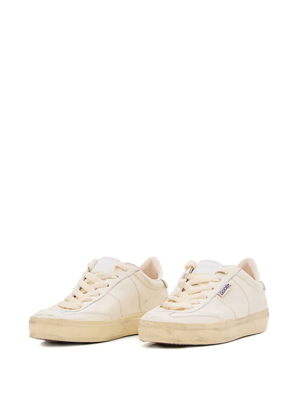 Golden Goose Soul Star Lace-up Leather Sneakers In Animal Print
