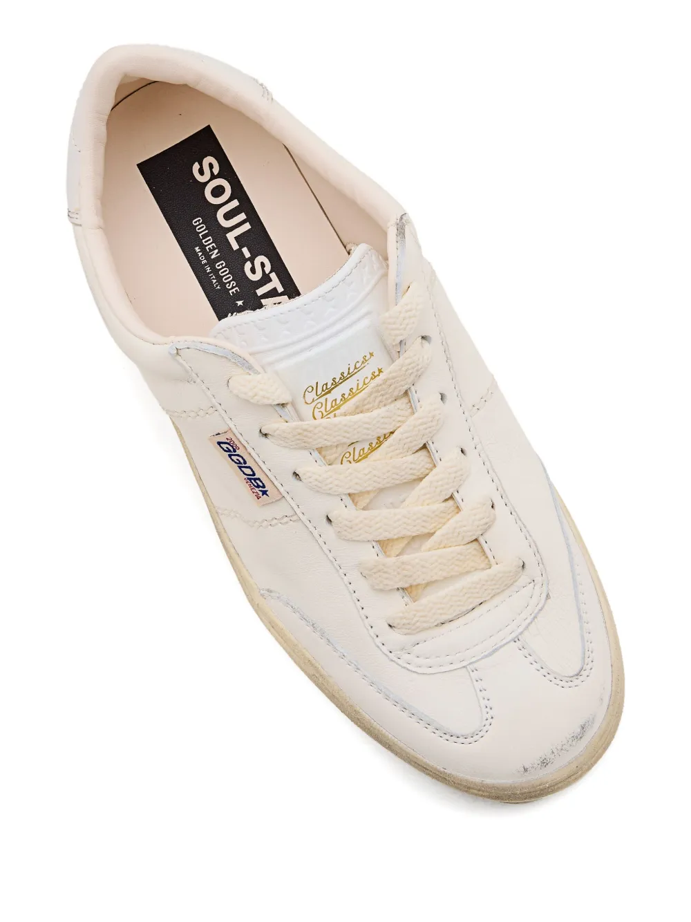 Golden Goose Soul Star Lace-up Leather Sneakers In Animal Print