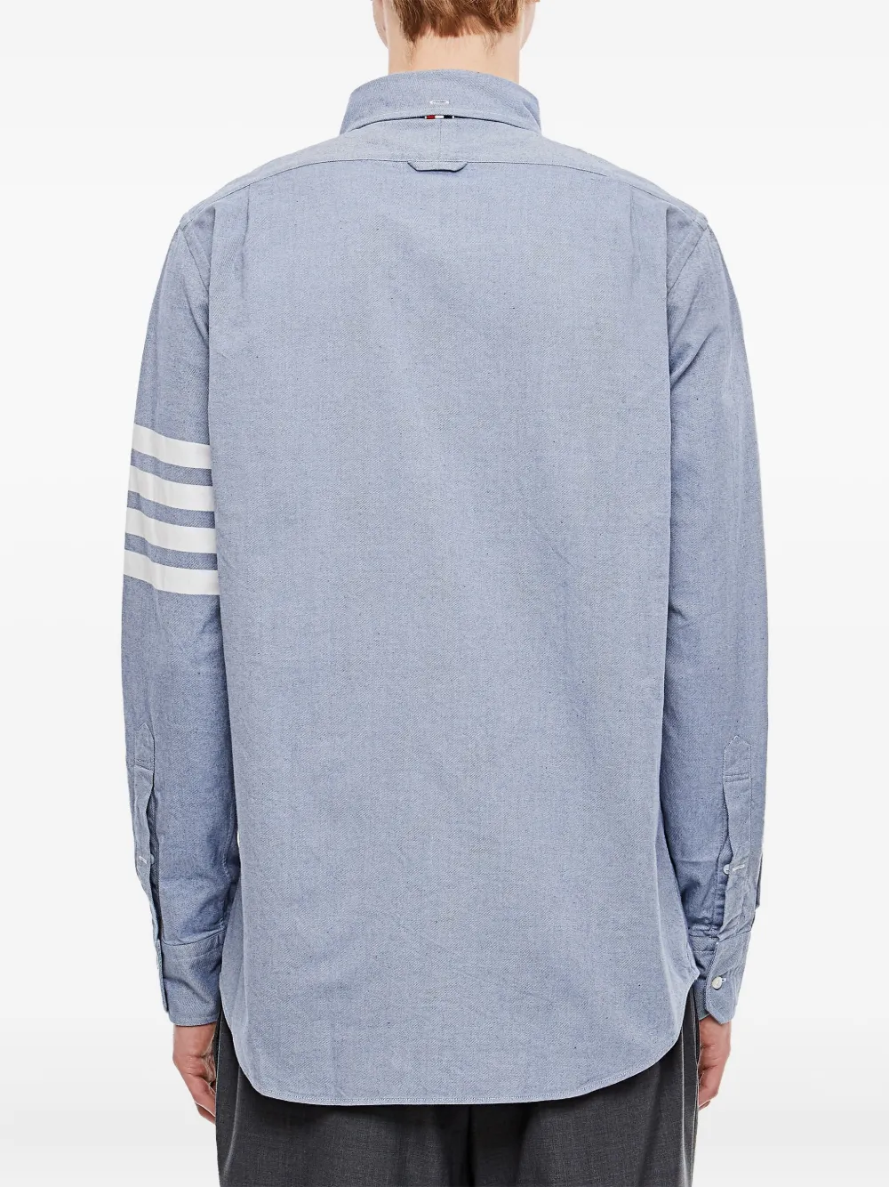 Thom Browne Button-down gestreept overhemd Blauw