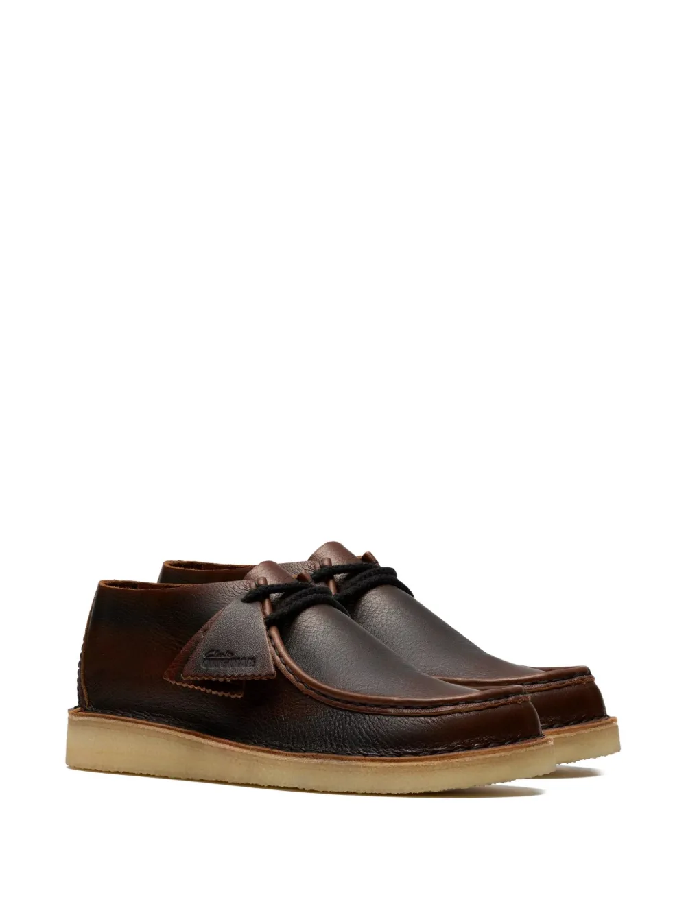 Clarks Originals Wallabee leren veterlaarzen Bruin